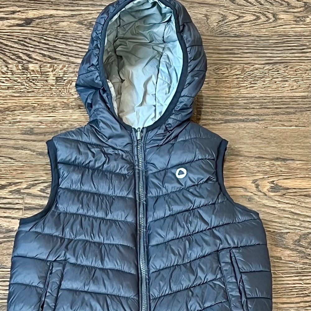 Mayoral Reversible Puffer Vest with Hood
